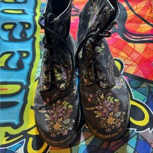 Dr. Martens floral boots